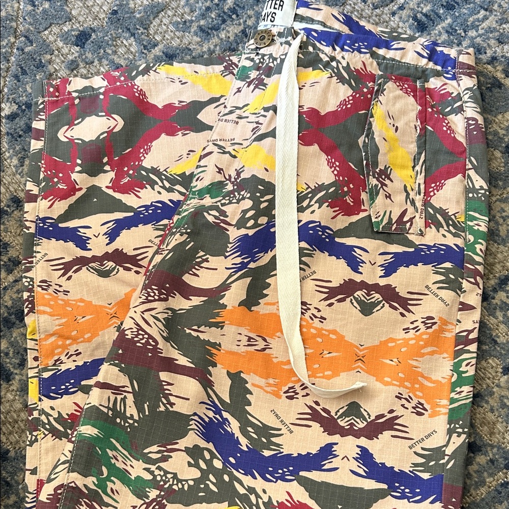 Men's Multicolor Patterned Casual Pants